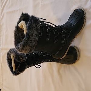 DKSUKO Women's Winter Duck Boots, black, size 8, NWOT